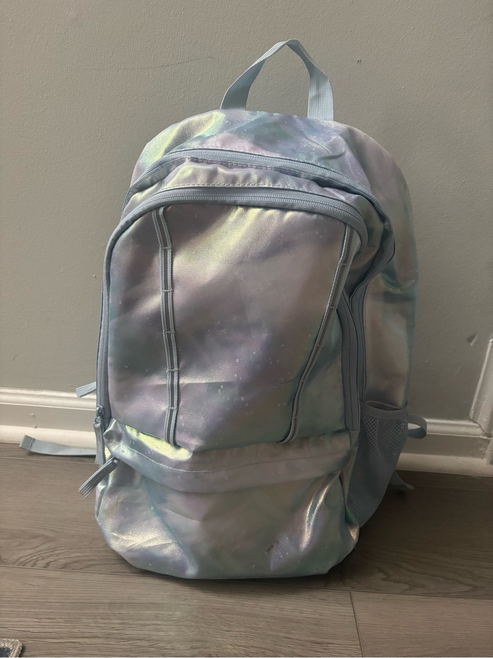 Lands' End Iridescent Light Blue Backpack